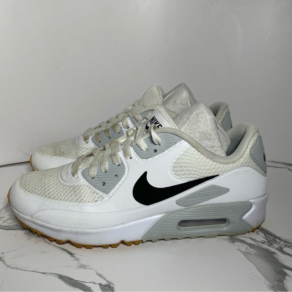 Nike Air Max 90 G White Gum Bottom Golf Shoes HV9305-102 Size US 7.5 UK 6.5